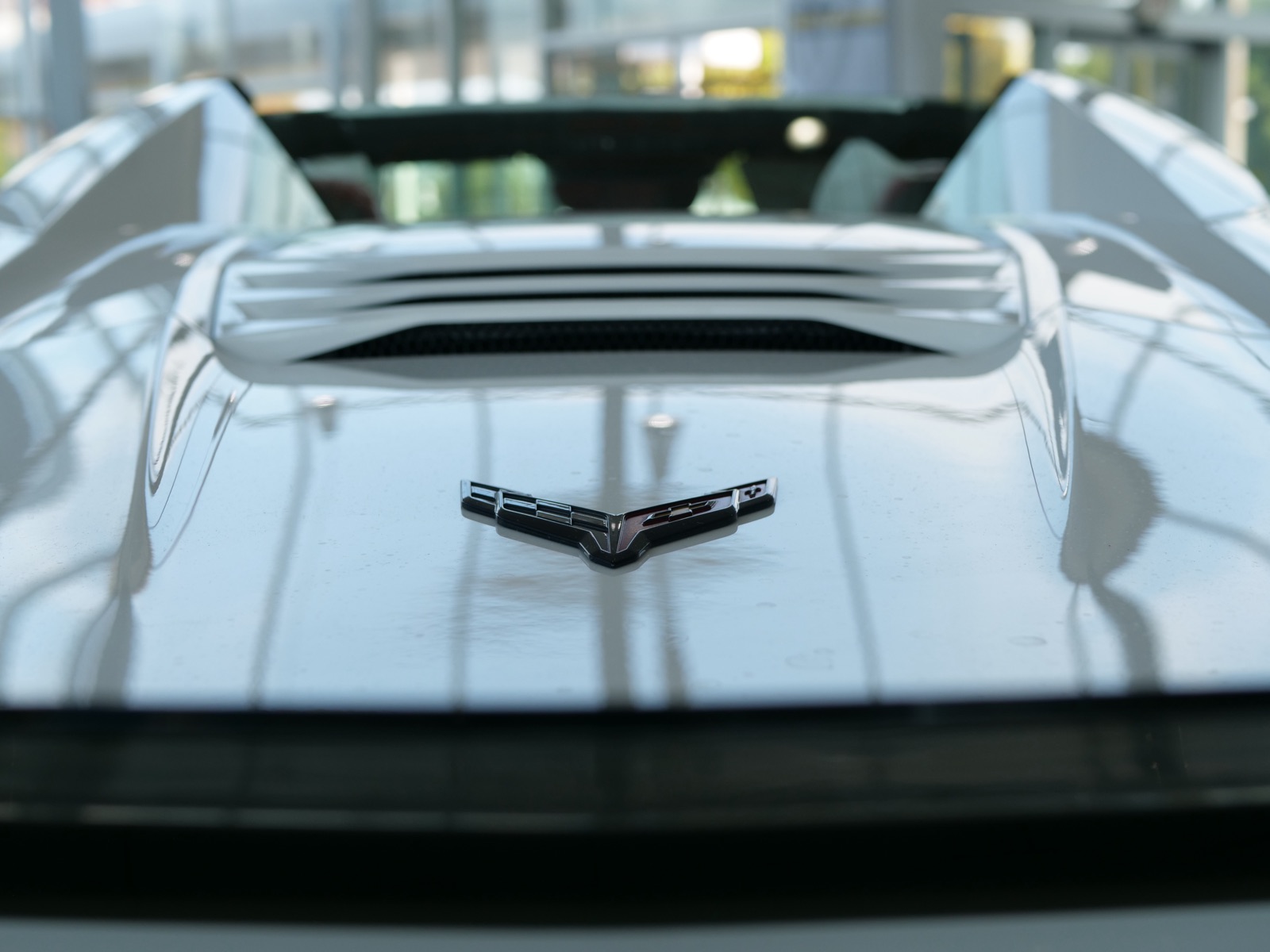 Corvette photographed on the lot for Maxie Price Chevrolet